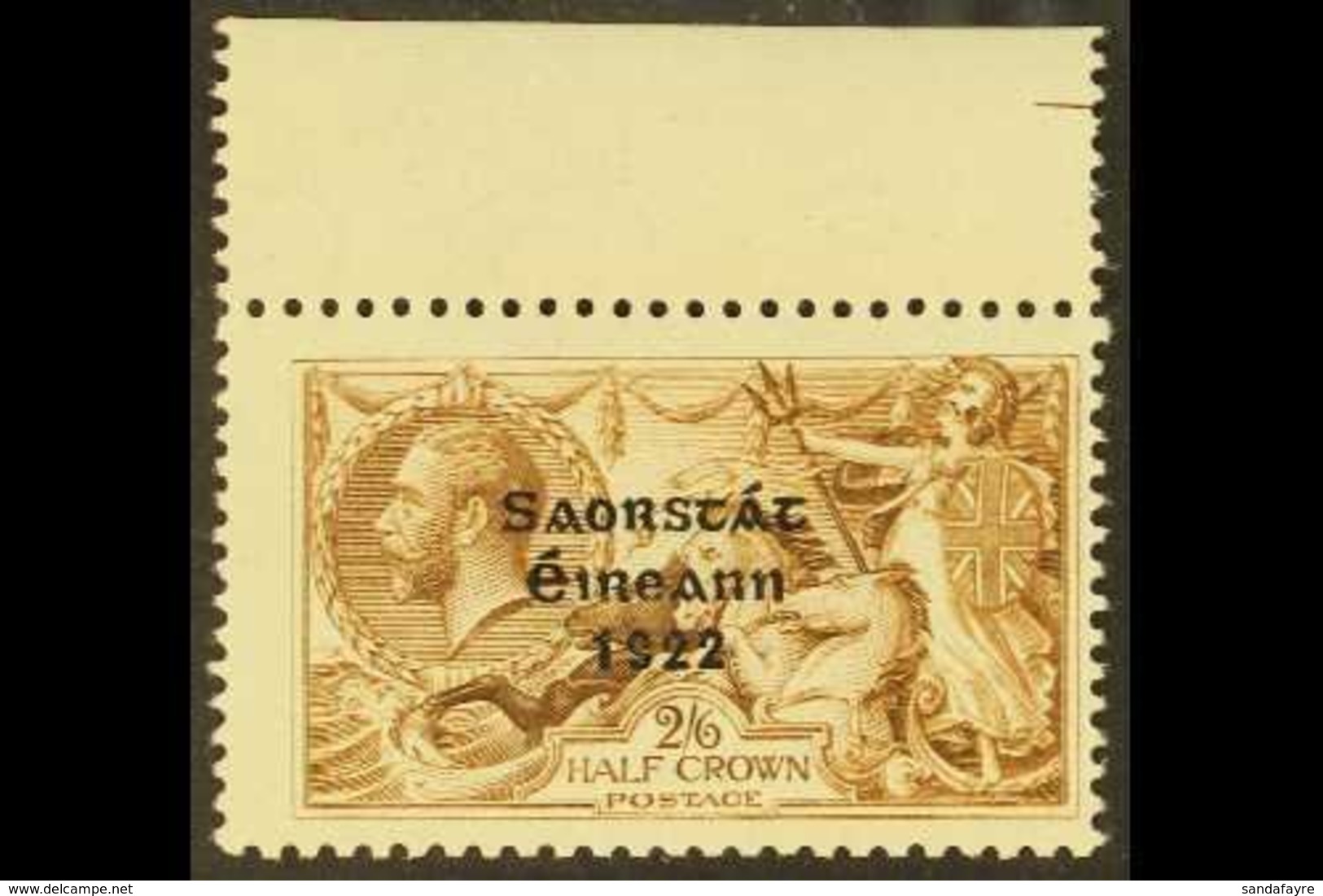 1922-23  Overprinted Bradbury Wilkinson 2s6d "Seahorses" With Major Re-entry (R. 1/2), SG 64a, Showing Clear Doubling Of - Other & Unclassified