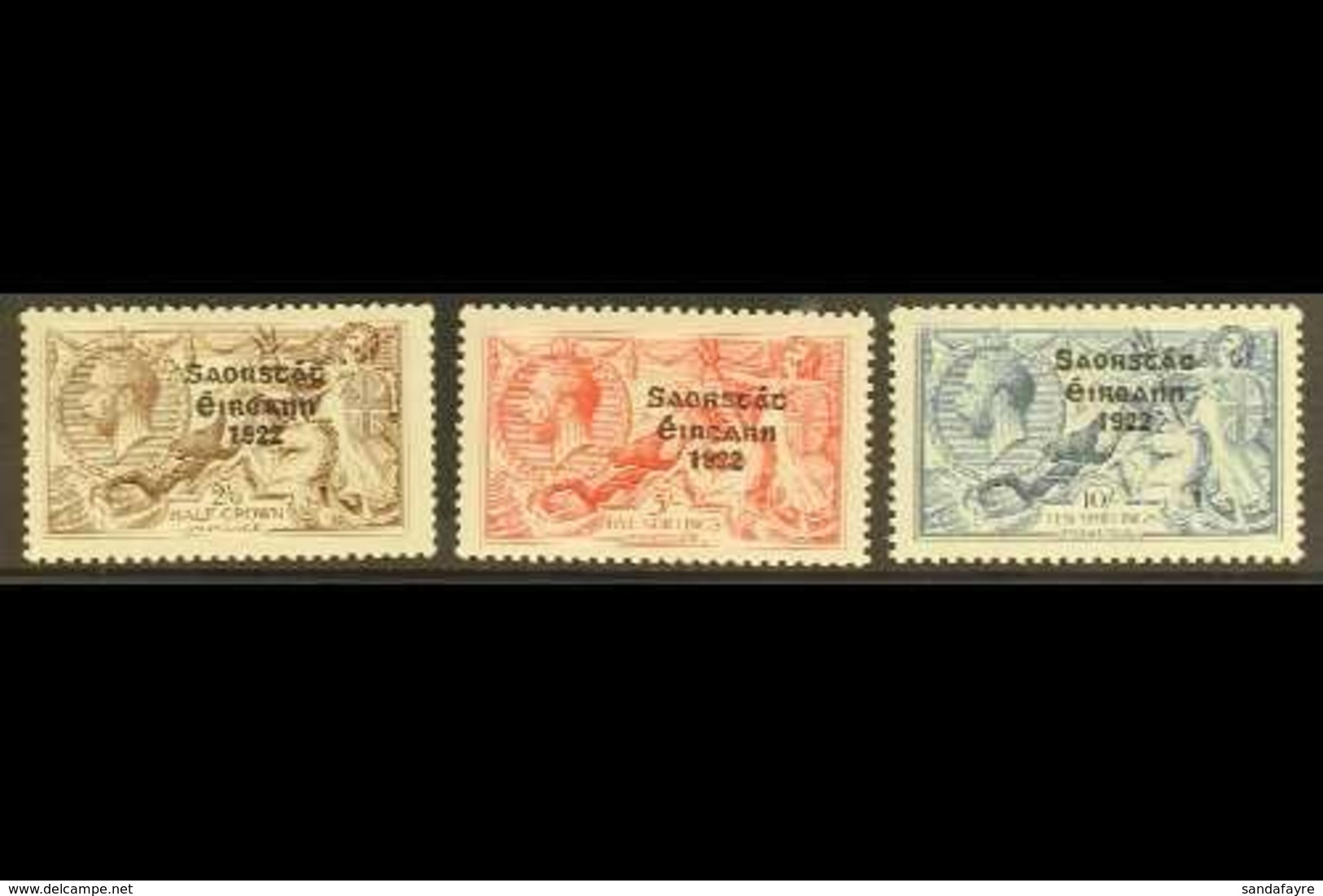 1925  Seahorses Set With Narrow Date, SG 83/85, Fine Mint. (3 Stamps) For More Images, Please Visit Http://www.sandafayr - Other & Unclassified