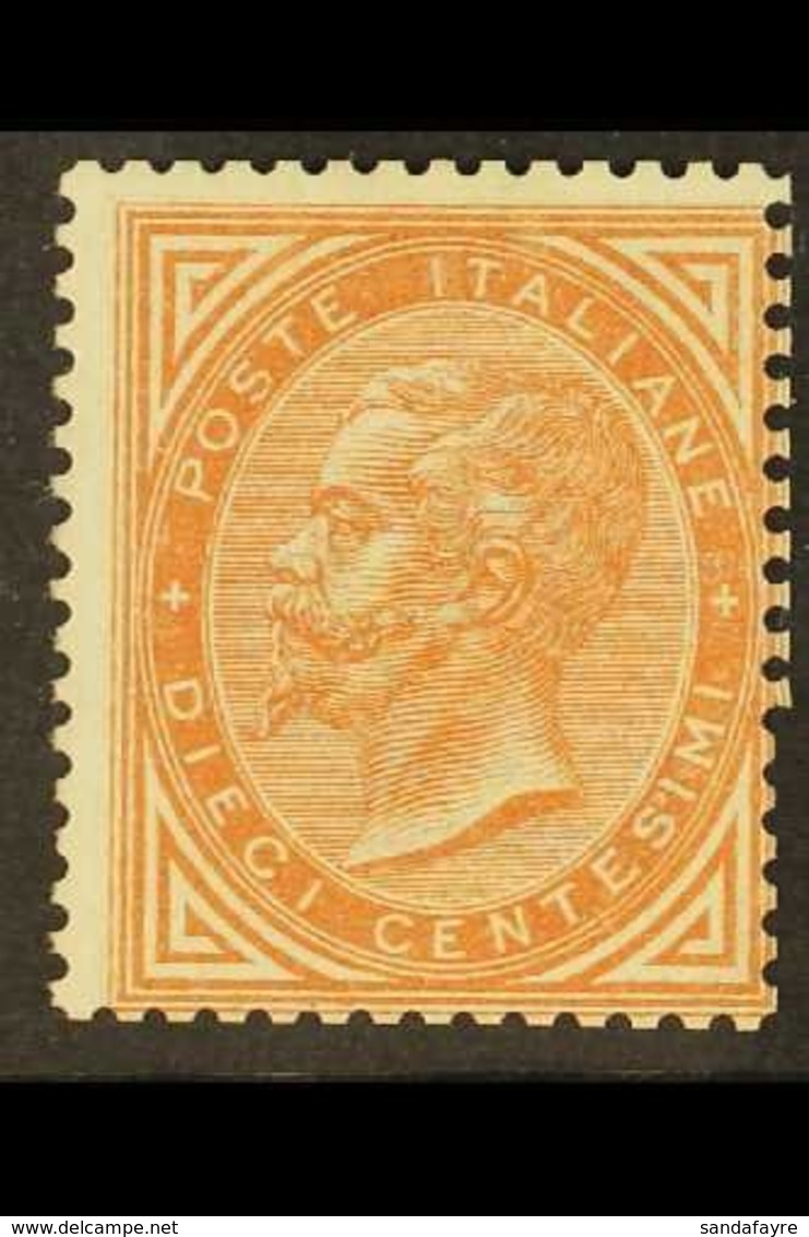 1863  10c Deep Orange-ochre, Sassone L17a, Mi 17, Mint, No Gum. For More Images, Please Visit Http://www.sandafayre.com/ - Unclassified