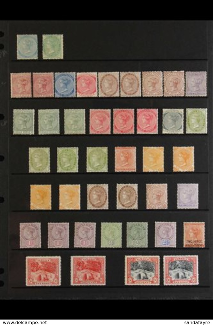 1860-1911 OLD TIME MINT COLLECTION.  A Valuable Old Time Mint Collection With Top Values & Shades Etc Offering A Good Re - Jamaica (...-1961)