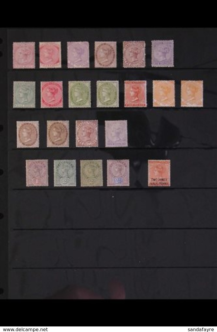 1870-1897 ATTRACTIVE MINT COLLECTION  With 1870-83 (wmk CC) ½d, 2d, 6d, 1s, 2s And 5s; 1883-97 (wmk CA) Range To 2s And  - Jamaica (...-1961)