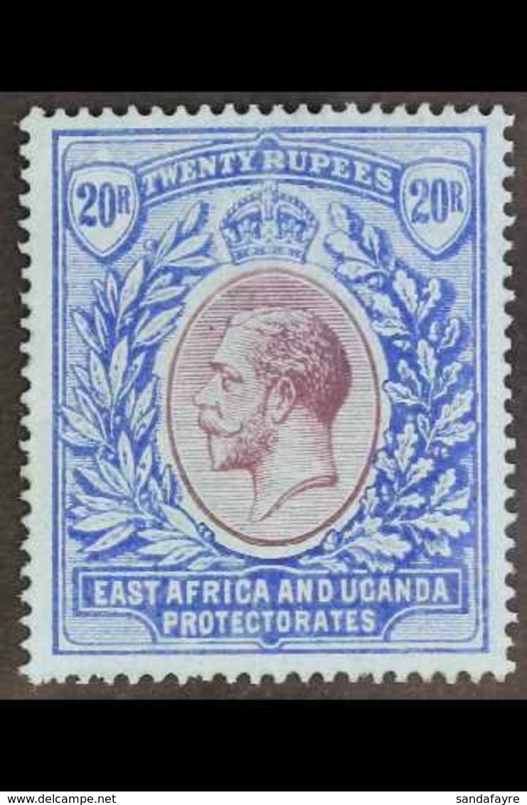 1912 - 21  20r Purple And Blue On Blue, Geo V, SG 60, Good Mint , Spread Gum But Lovely Appearance. For More Images, Ple - Vide
