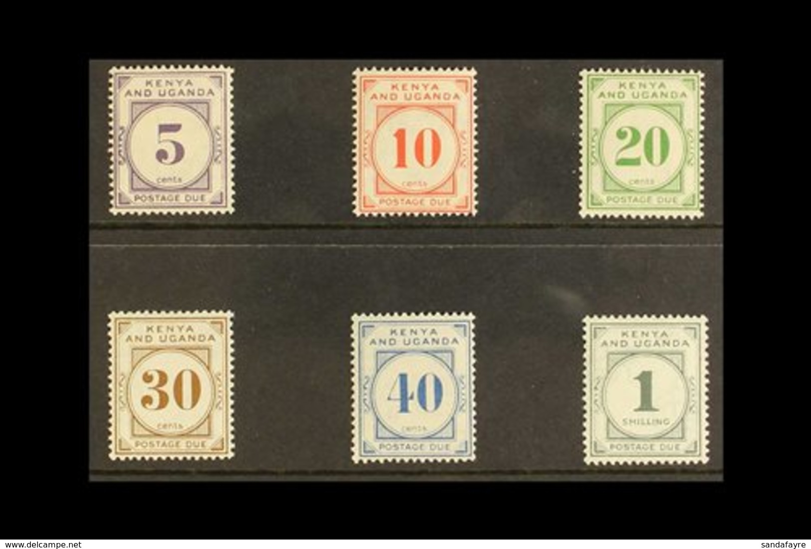 POSTAGE DUE  1928-33 Complete Set, SG D1/D6, Very Fine Mint. (6 Stamps) For More Images, Please Visit Http://www.sandafa - Vide