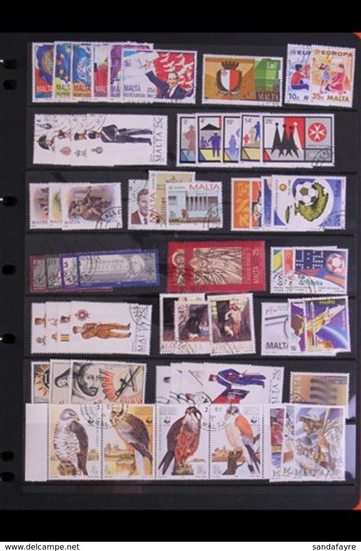 1989-2008 VERY FINE USED COLLECTION.  A Beautiful, All Different Collection With A High Level Of Completion For The Peri - Malta (...-1964)