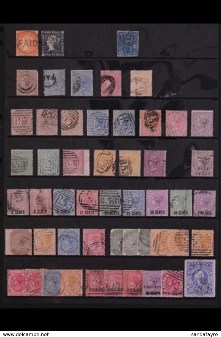 1859-1899 QV USED COLLECTION WITH MUCH POSTMARK INTEREST.  A Delightful Collection Presented On Stock Pages With Most Is - Mauritius (...-1967)