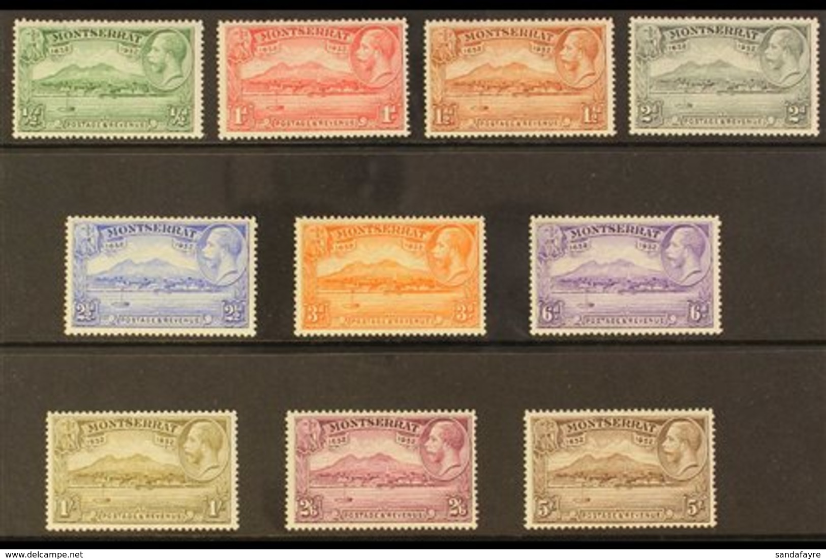 1932  300th Anniversary Of Settlement Complete Set, SG 84/93, Very Fine Mint (10 Stamps) For More Images, Please Visit H - Montserrat