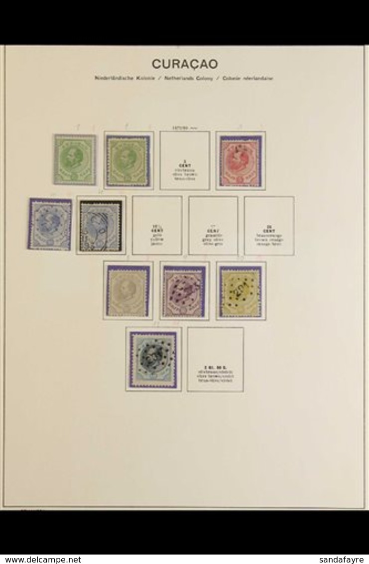 CURACAO  1873-1948 Fine Mint And Used Collection On Printed Album Pages, Includes 1873-92 2½c, 5c, And 30c Mint, Used To - Other & Unclassified