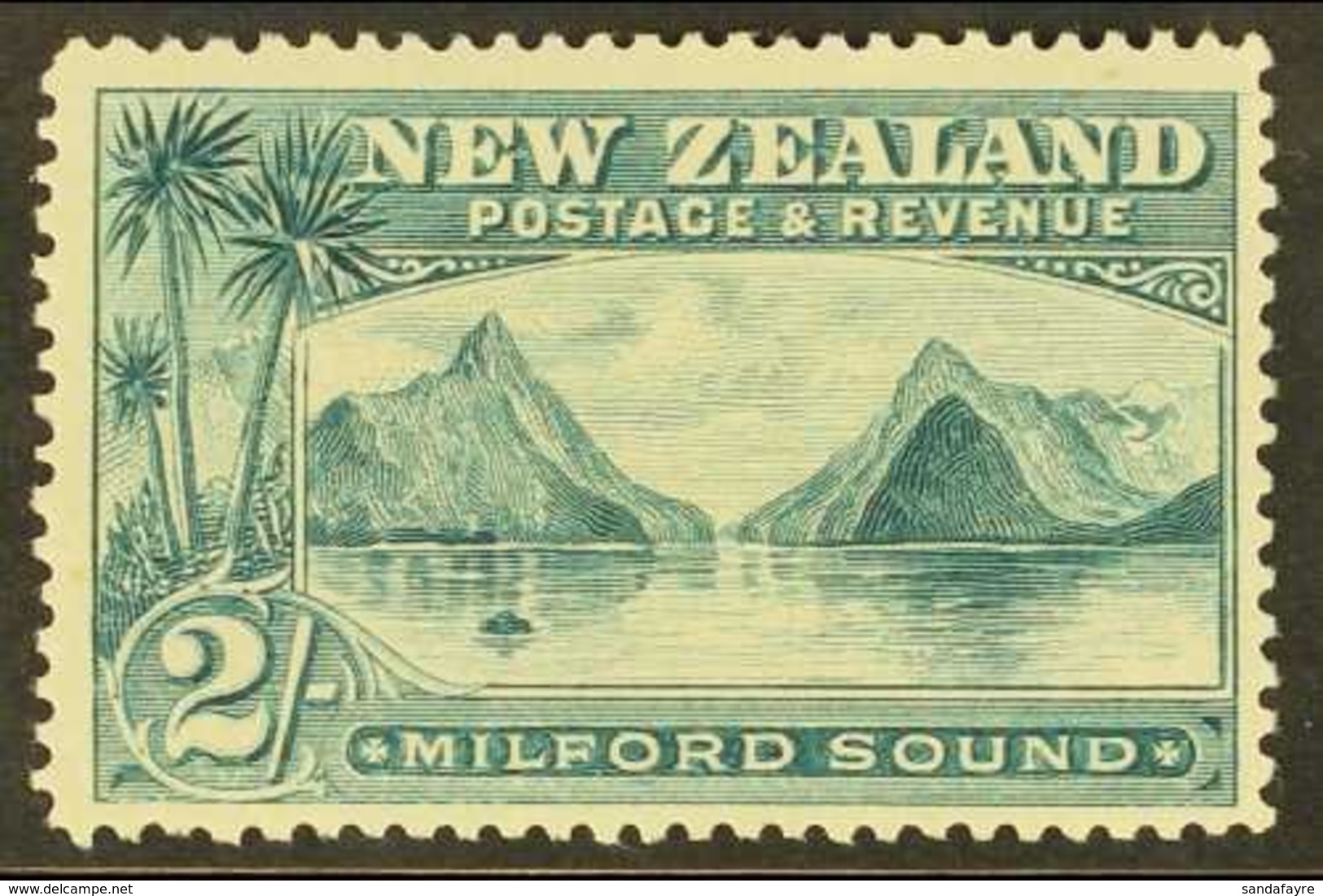 1898  2s Grey-green "Milford Sound, No Wmk P12 TO 16, SG 258, Very Fine Mint For More Images, Please Visit Http://www.sa - Sonstige & Ohne Zuordnung