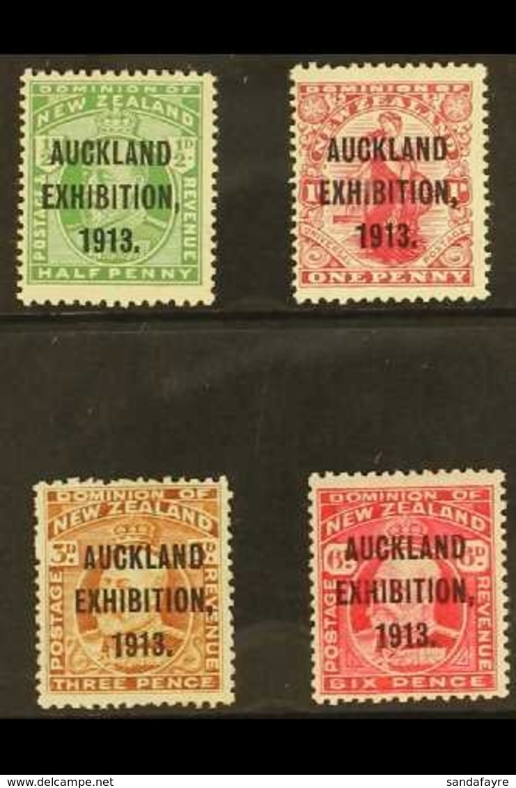 1913  Auckland Exhibition Set Complete, SG 412/5, Very Fine Mint. (4 Stamps) For More Images, Please Visit Http://www.sa - Sonstige & Ohne Zuordnung