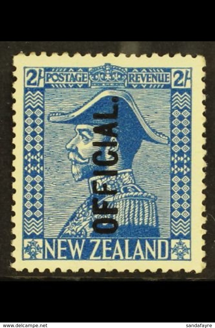 OFFICIALS  1927-33 2s Light Blue Admiral, SG O112, Fine Mint. For More Images, Please Visit Http://www.sandafayre.com/it - Other & Unclassified