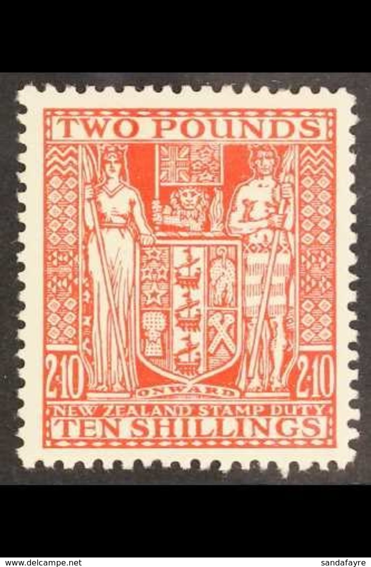 POSTAL FISCAL  1931-35. £2.10s Red "Arms", SG F163, Fine Mint For More Images, Please Visit Http://www.sandafayre.com/it - Sonstige & Ohne Zuordnung