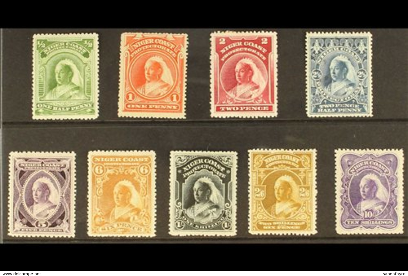 1897-98  Definitive Set, CA Wmk, Various Perfs, SG 66/74, Fine Mint (9 Stamps) For More Images, Please Visit Http://www. - Sonstige & Ohne Zuordnung