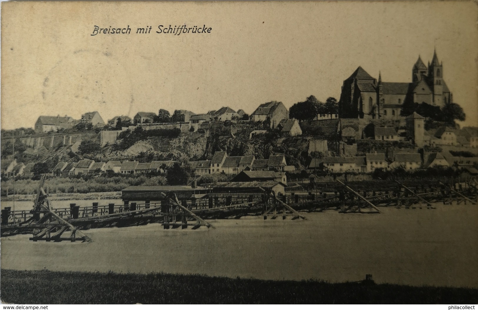 Breisach Am Rhein // Schiffbrucke 1910 - Breisach