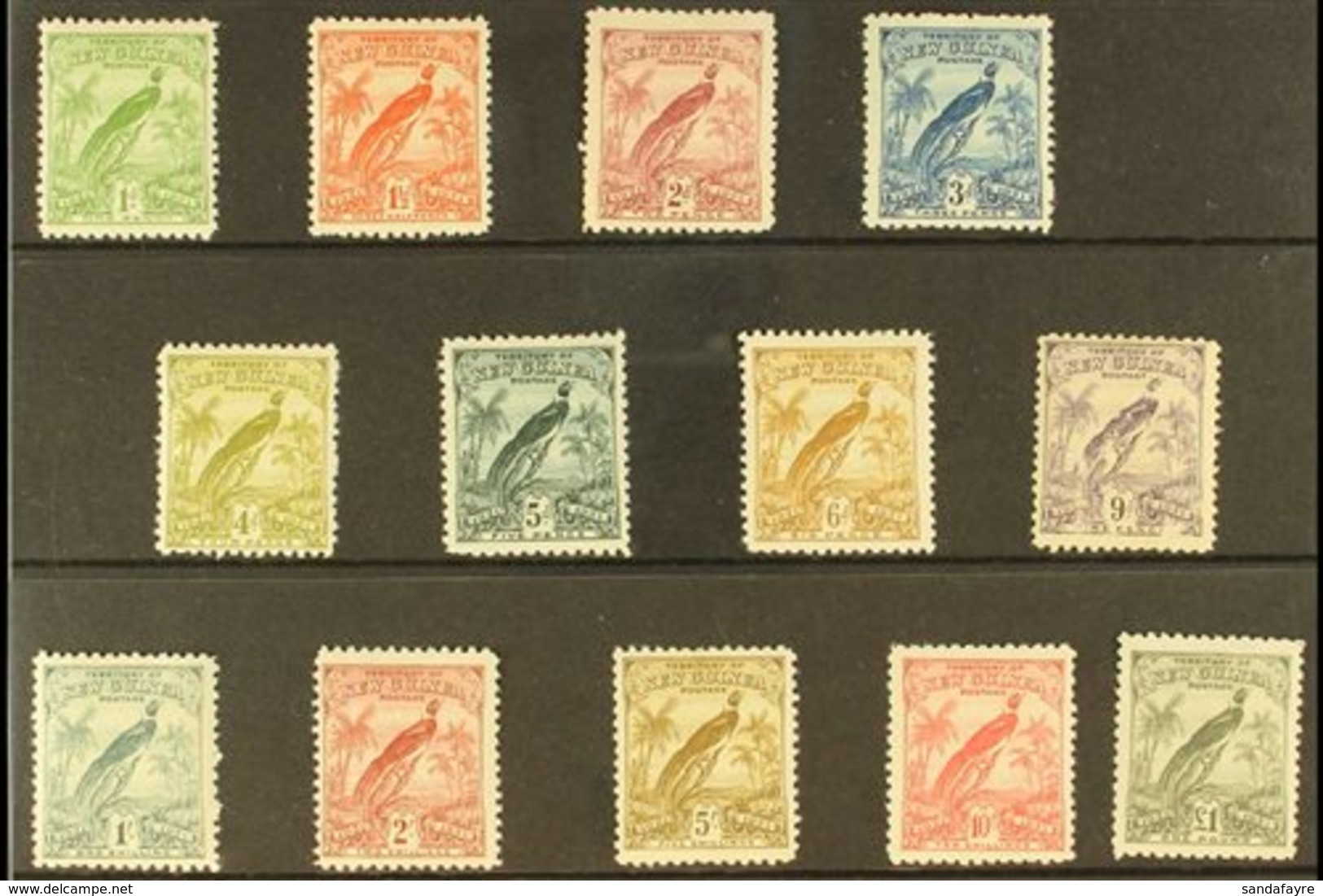 1931  Raggiana Bird Set, SG 150/62, Fine Mint (13 Stamps) For More Images, Please Visit Http://www.sandafayre.com/itemde - Papua New Guinea