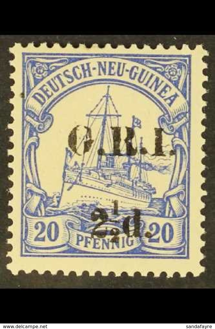 AUSTRALIAN OCCUPATION  1914-15 (German New Guinea Surcharged) 2½d On 20pf Ultramarine, SG 6, Fine Mint For More Images,  - Papua New Guinea
