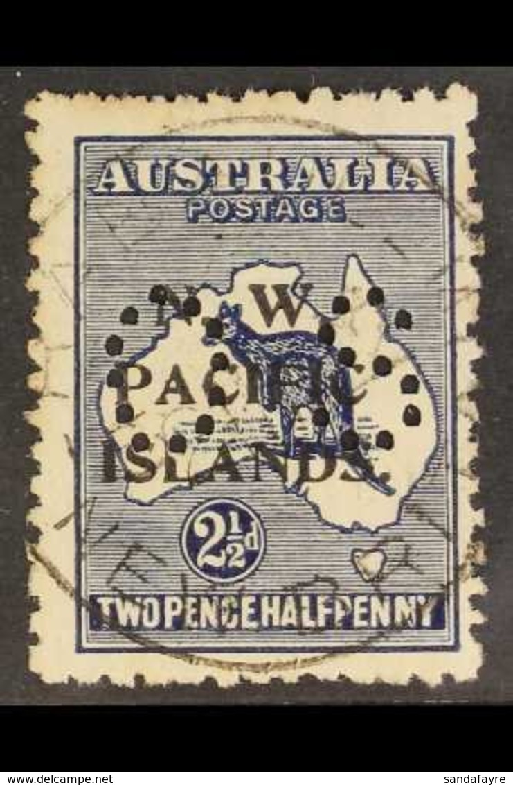 NWPI  OFFICIAL 1919-23 2½d Indigo Roo Overprint, SG O7, Used With Nice "Rabaul / New Britain" Cds Cancel, Some Shortish  - Papua-Neuguinea