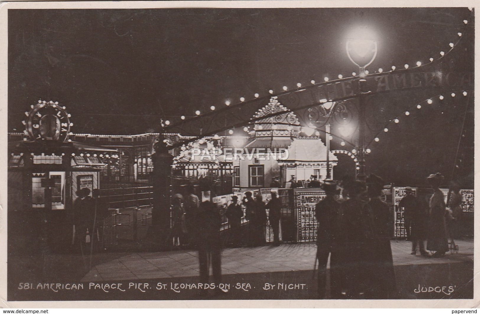 Sussex  ST. LEONARDS Palace Pier At Night RP   Sx296 - Brighton