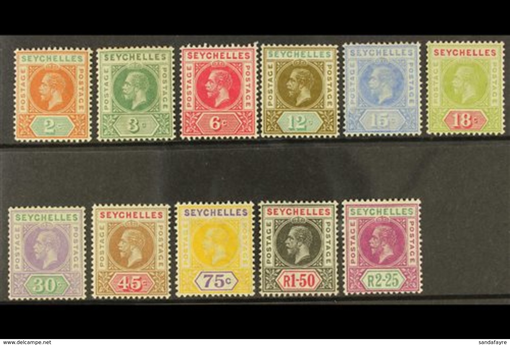 1912-16  Complete Set SG 71/81, Fine Mint. (11) For More Images, Please Visit Http://www.sandafayre.com/itemdetails.aspx - Seychellen (...-1976)