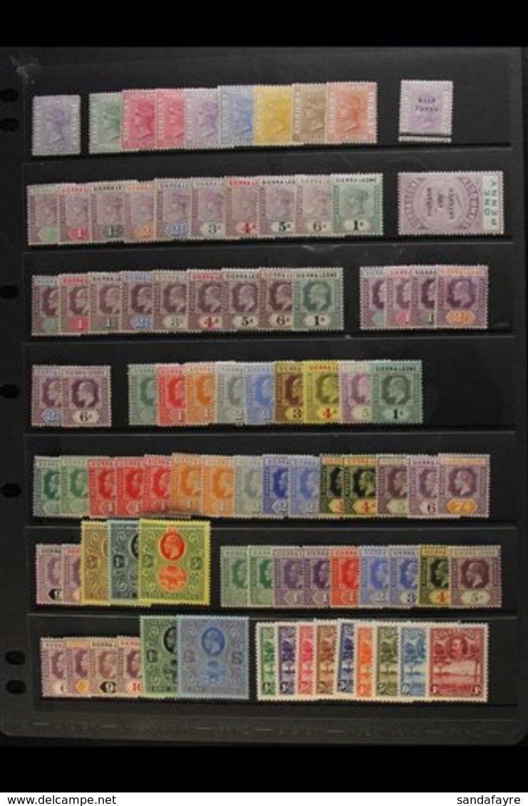 1876-1935 FINE MINT RANGES  Incl. 1876 1½d Lilac "CC", 1884-91 Both 1d Shades, Others To 1s, 1893 ½d On 1½d, 1896-97 Set - Sierra Leone (...-1960)