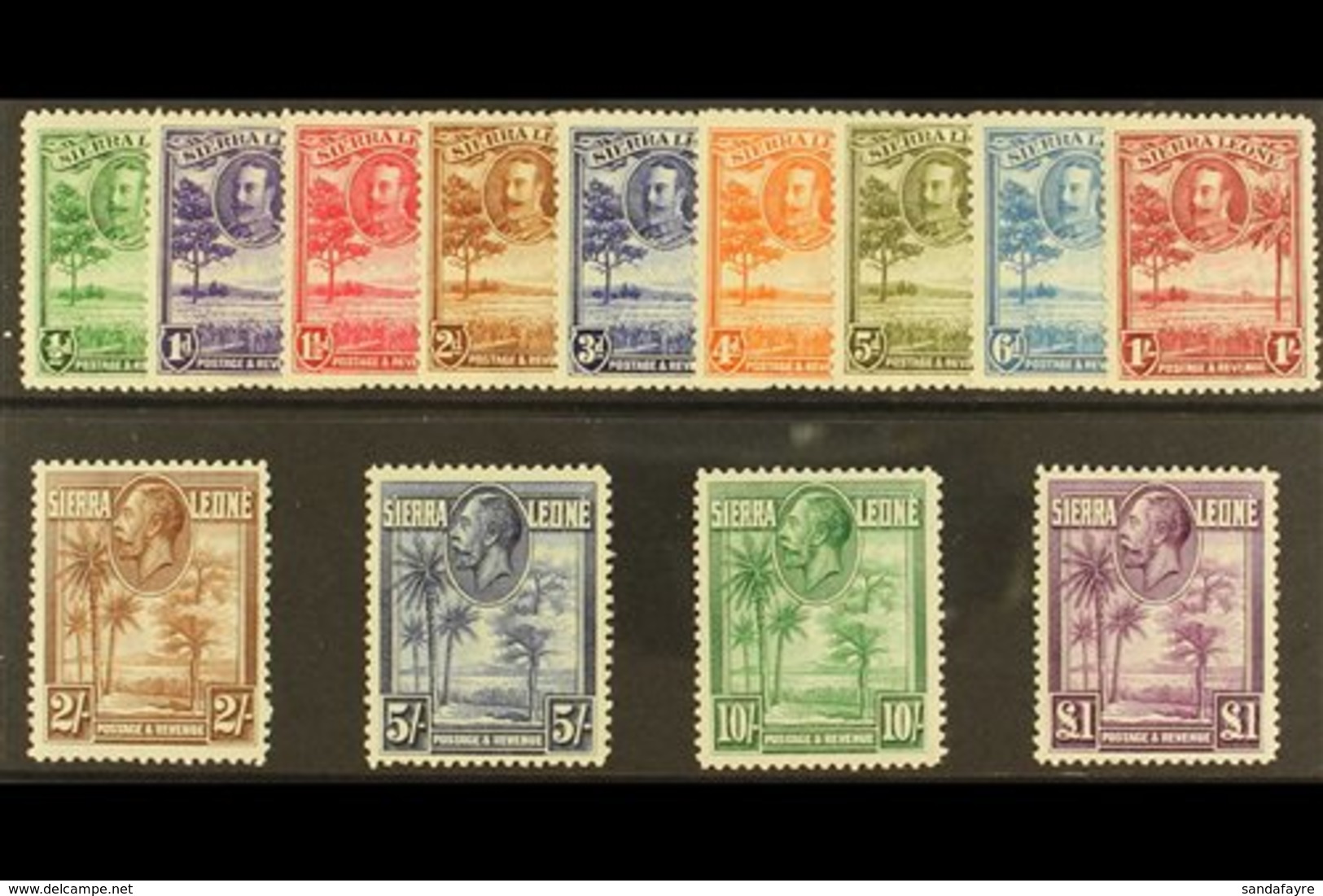 1932  Pictorials Set Complete, SG 155/67, Mint Lightly Hinged (13 Stamps) For More Images, Please Visit Http://www.sanda - Sierra Leona (...-1960)