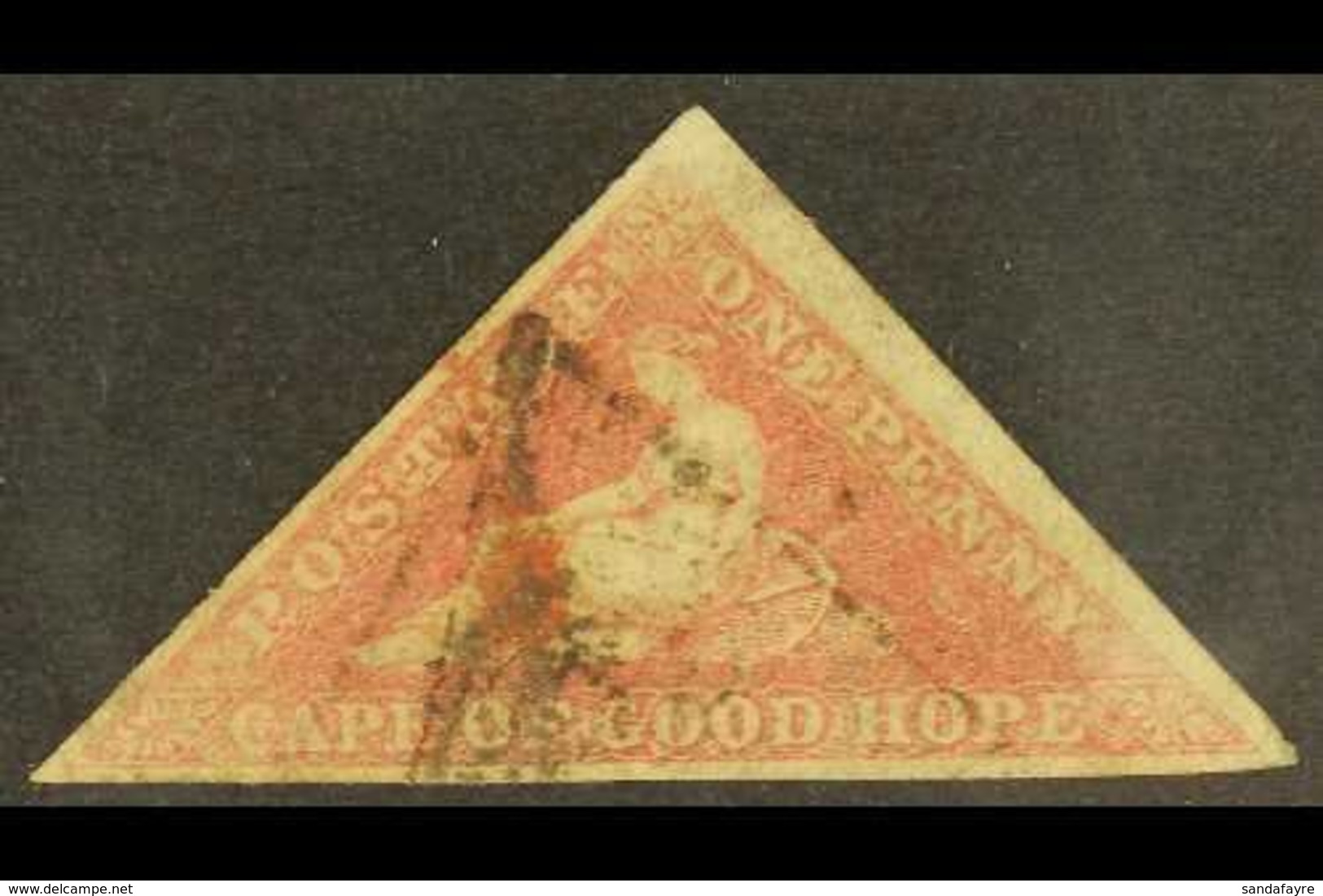 CAPE OF GOOD HOPE  1855-63 1d Rose, SG 5a, Used With 3 Margins For More Images, Please Visit Http://www.sandafayre.com/i - Ohne Zuordnung