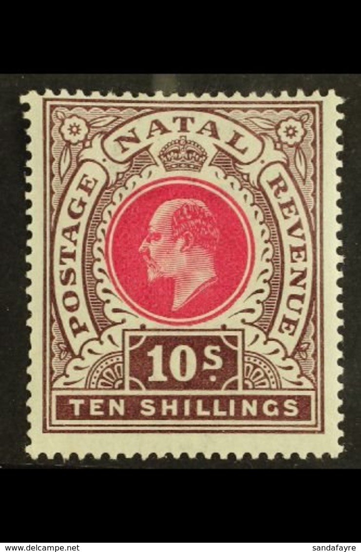 NATAL  1902 10s Deep Rose And Chocolate, Ed VII, SG 141, Very Fine And Fresh Mint. For More Images, Please Visit Http:// - Unclassified