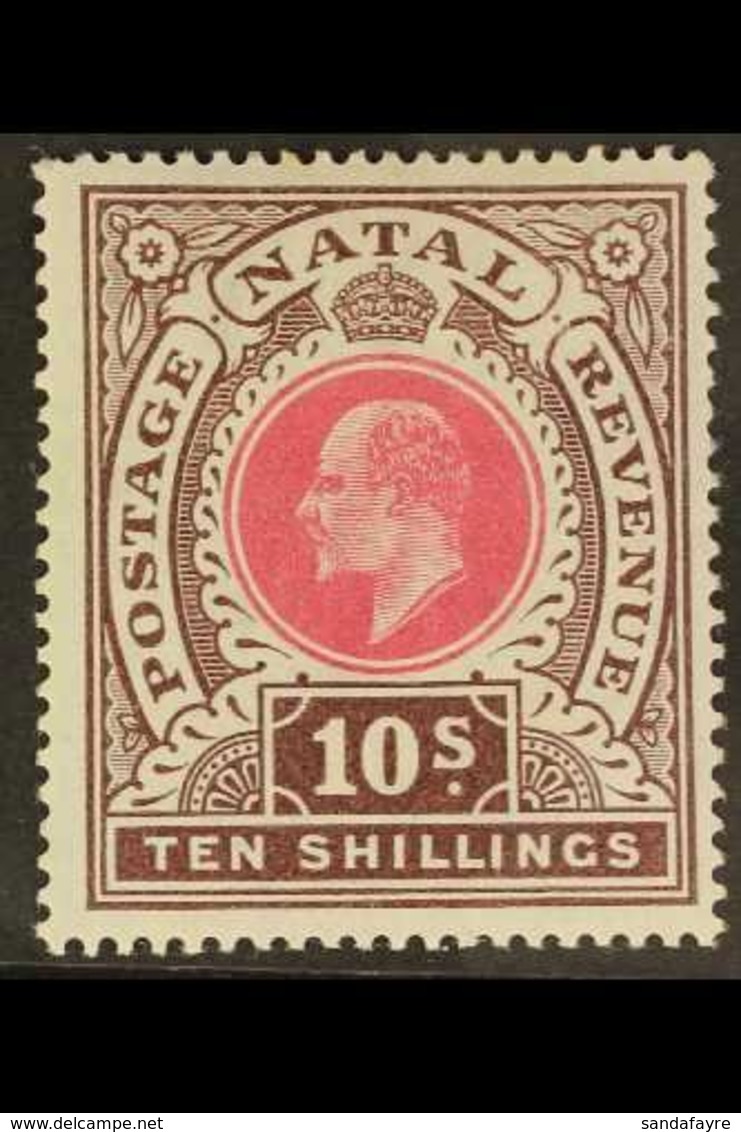 NATAL  1902 Deep Rose And Chocolate, Wmk CC, Ed VII, SG 141, Very Fine Mint. For More Images, Please Visit Http://www.sa - Ohne Zuordnung