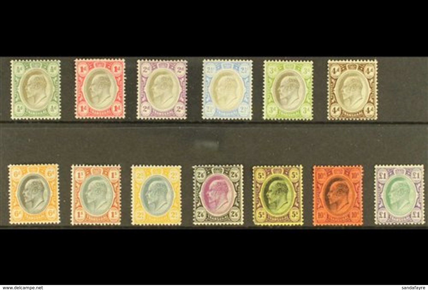 TRANSVAAL  1904-09 Ed VII MCA Wmk Set Complete On Ordinary Paper, SG 260/72, Fine Mint. (13 Stamps) For More Images, Ple - Unclassified
