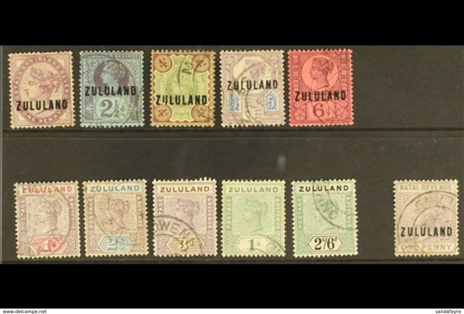 ZULULAND  USED GROUP Incl. 1888-93 1d, 2½d, 4d To 6d, 1894-6 1d To 3d, 1s & 2s6d, 1891 1d Postal Fiscal, Mixed Condition - Ohne Zuordnung