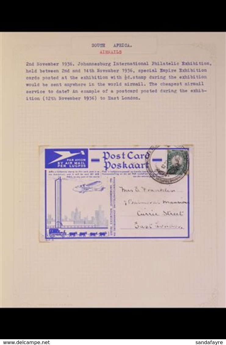 1935-1976 SPECIAL & FIRST FLIGHT COVERS AND CARDS.  All Different Collection Written Up On Leaves, Includes 1935 Radio & - Ohne Zuordnung