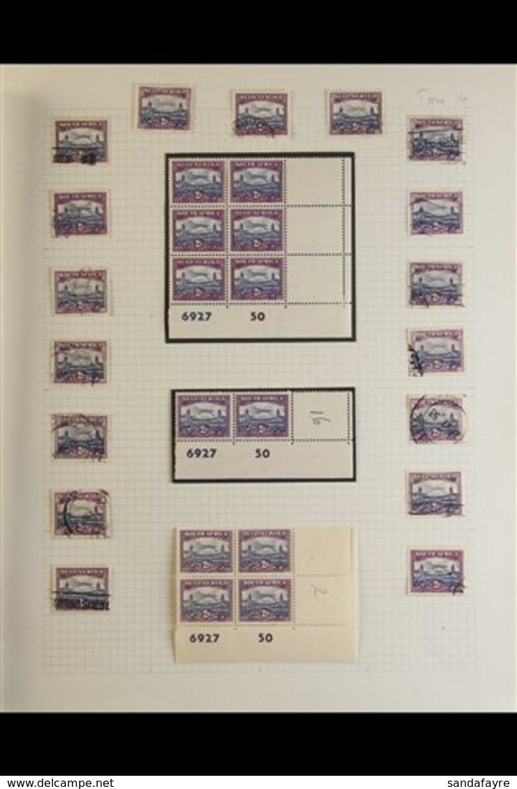 1950  2d Blue And Violet SG 134, Semi Specialised Mint And Used Collection With Blocks, Plate Blocks, Part Panes And Boo - Ohne Zuordnung