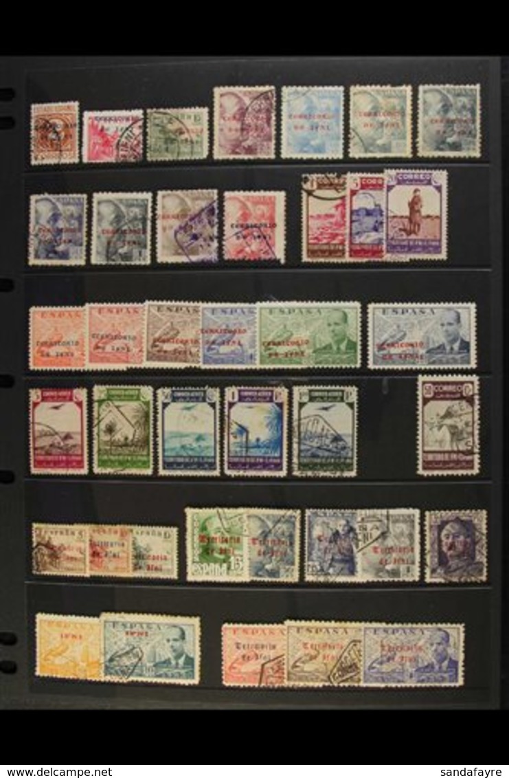 IFNI  1941-50 All Different Collection Which Includes 1941-42 Overprints On Spain Used Range With Most Values To 2p Plus - Other & Unclassified