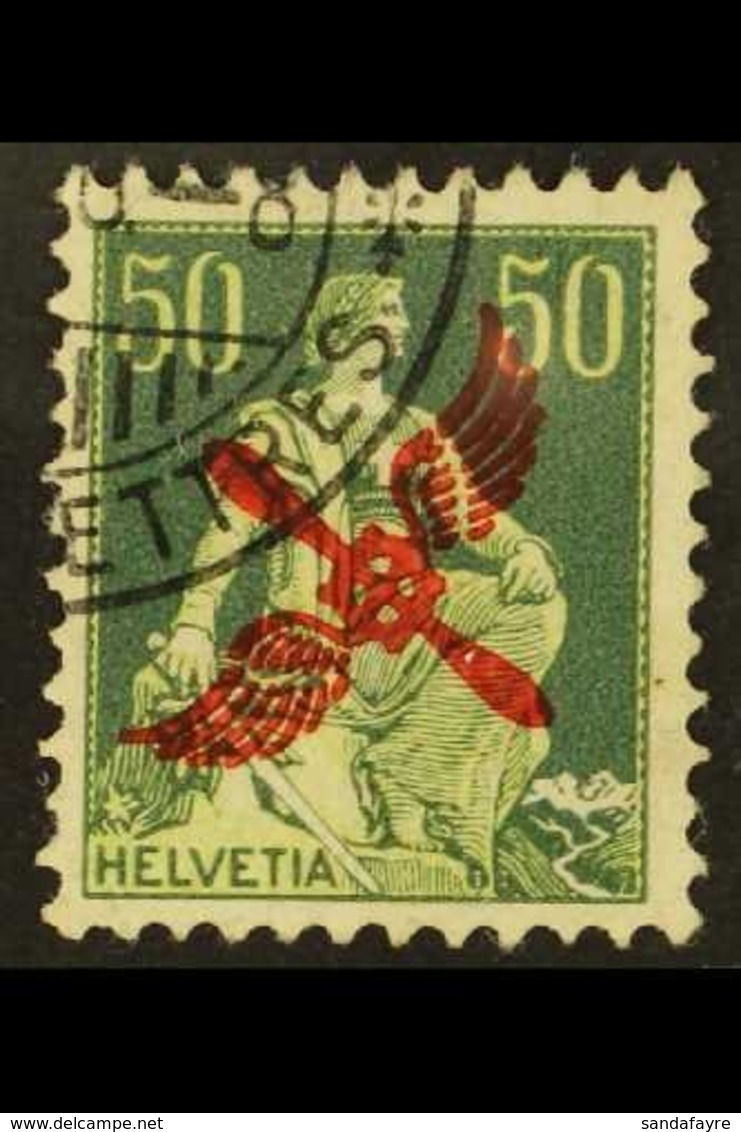 1919  50c Yellow-green & Light Green Air Overprint (Michel 145, SG 303), Very Fine Cds Used, Fresh. For More Images, Ple - Otros & Sin Clasificación