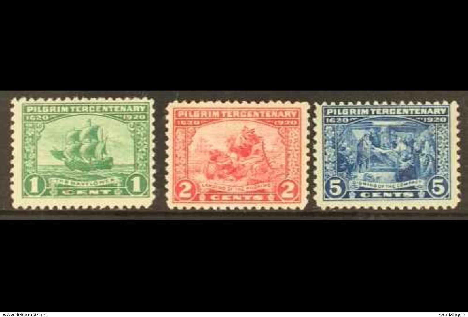 1920  Tercentenary Of The Pilgrim Fathers Set, Scott 548/550, Never Hinged Mint. (3 Stamps) For More Images, Please Visi - Andere & Zonder Classificatie