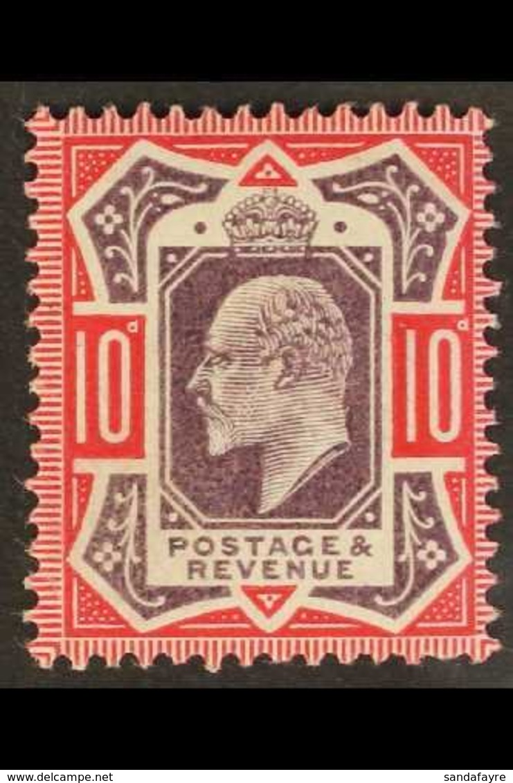 1902  10d Slate Purple And Carmine, DLR Ord. Paper, Ed VII, SG M42 (2), Very Fine Mint. For More Images, Please Visit Ht - Ohne Zuordnung