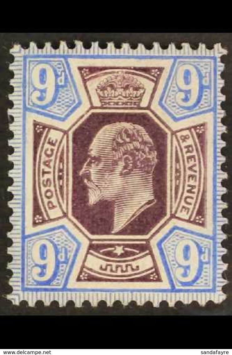 1905  9d Slate Purple And Deep Ultramarine, On Chalk Paper, DLR Printing, Ed VII, SG M40 (4), Very Fine Mint. For More I - Unclassified