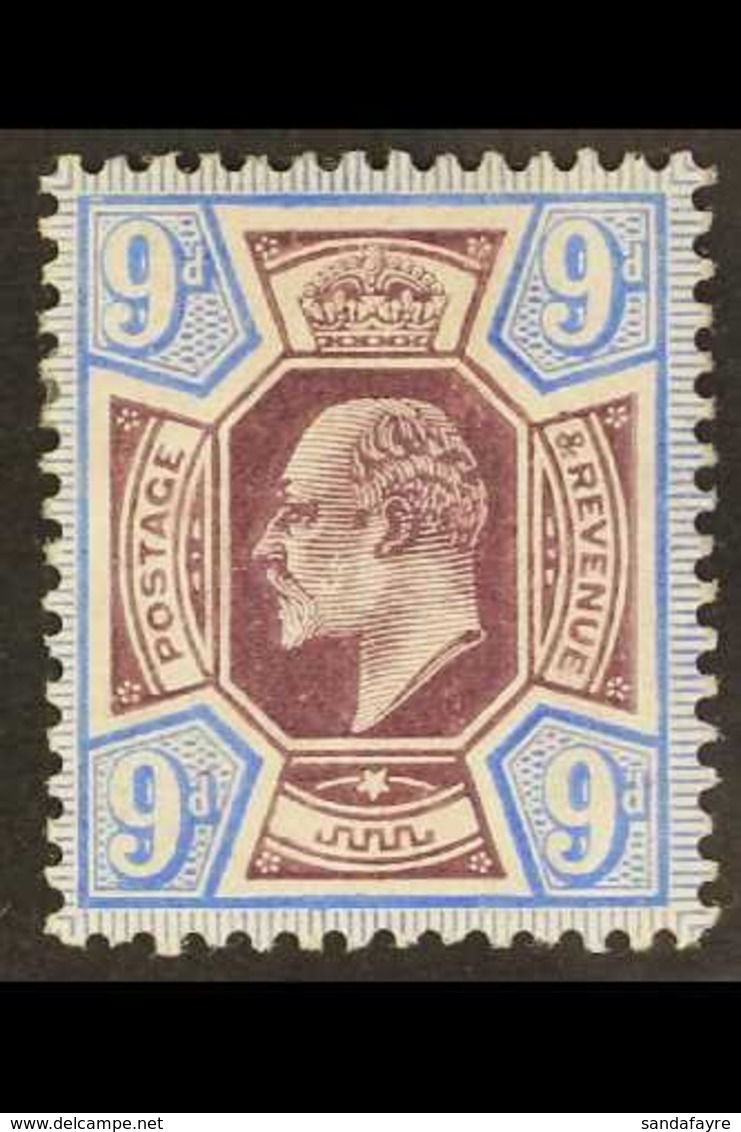 1905  9d Slate Purple And Ultramarine, On Chalk Paper, DLR Printing, Ed VII, SG M40 (3), Very Fine Mint. For More Images - Unclassified