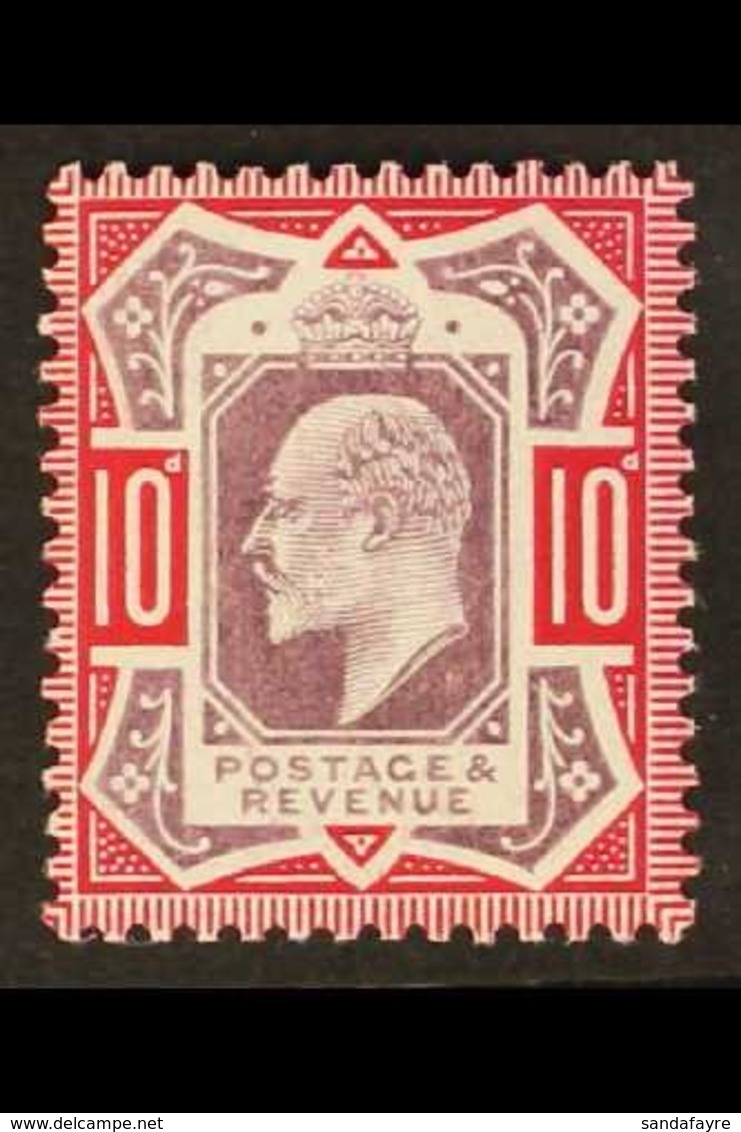 1906  10d Slate Purple And Deep Carmine, On Chalk Paper, Ed VII, SG M43 (3), Very Fine Mint. Royal Cert. Scarce. For Mor - Unclassified