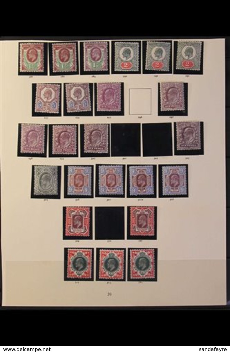 1911 - 13 SOMERSET HOUSE PRINTING - MINT COLLECTION  Fresh Mint Range To 1s On "Imperial" Page Including 1½d Shades (3), - Unclassified