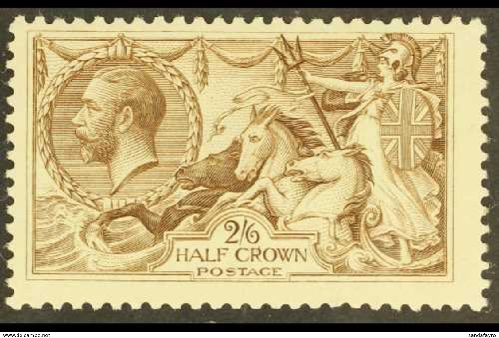 1918-19  2s6d Pale Brown Seahorse, B.W. Printing, SG 415a, Never Hinged Mint. For More Images, Please Visit Http://www.s - Unclassified