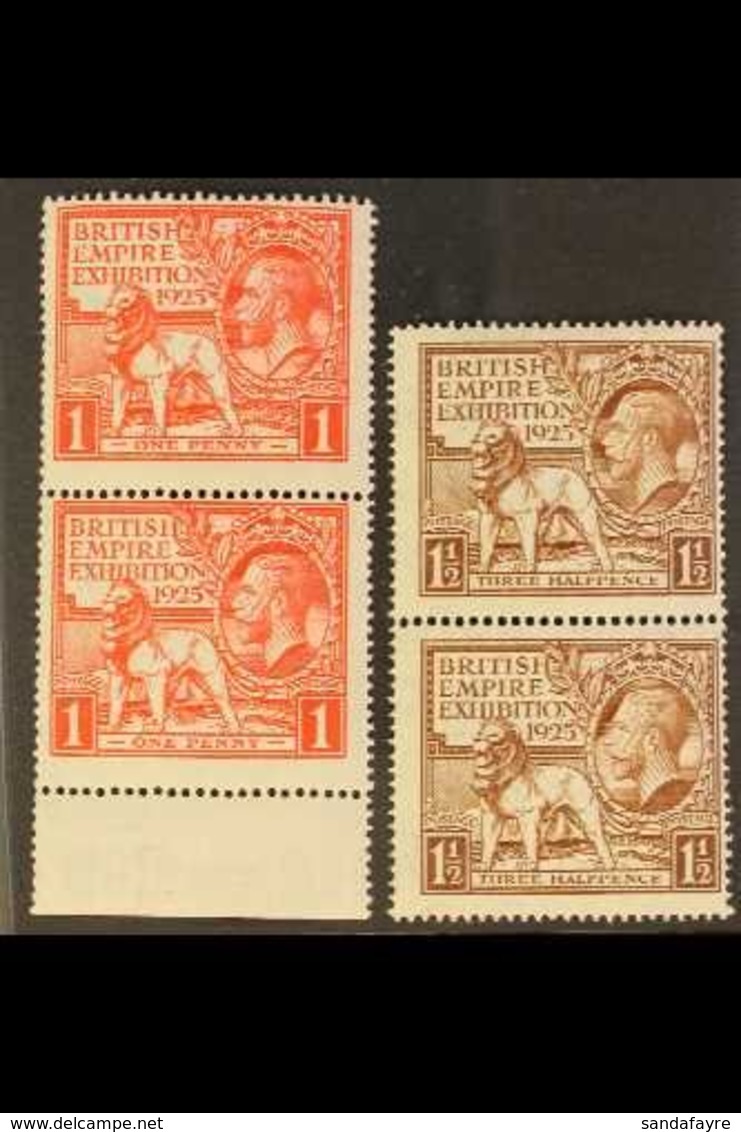 1925  Wembley Complete Set, SG 432/33, Never Hinged Mint Vertical PAIRS, Fresh (2 Pairs = 4 Stamps) For More Images, Ple - Ohne Zuordnung