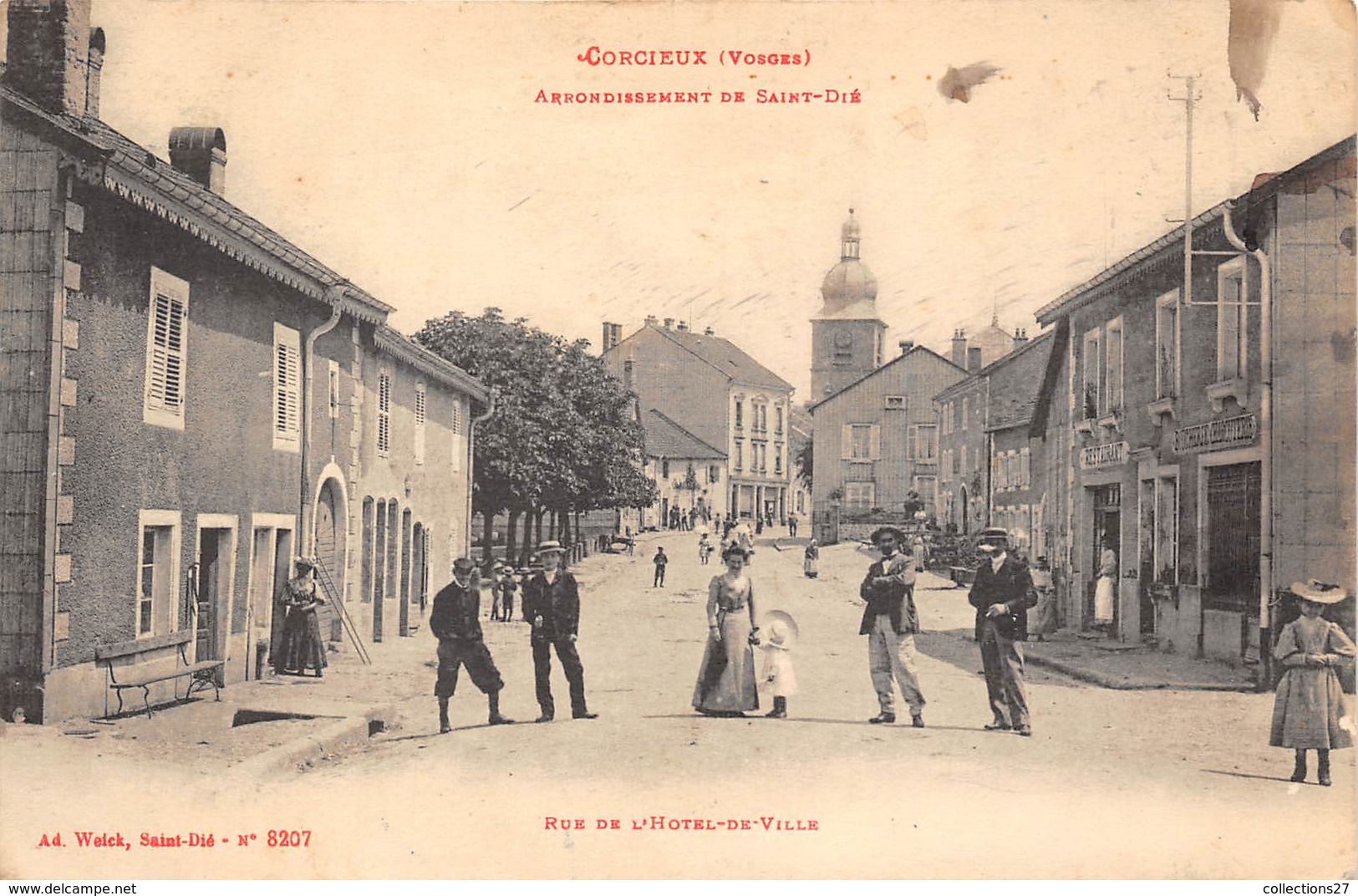 88-CORCIEUX- ARRONDISSEMENT DE SAINT-DIE - RUE DE L'HÔTEL DE VILLE - Corcieux