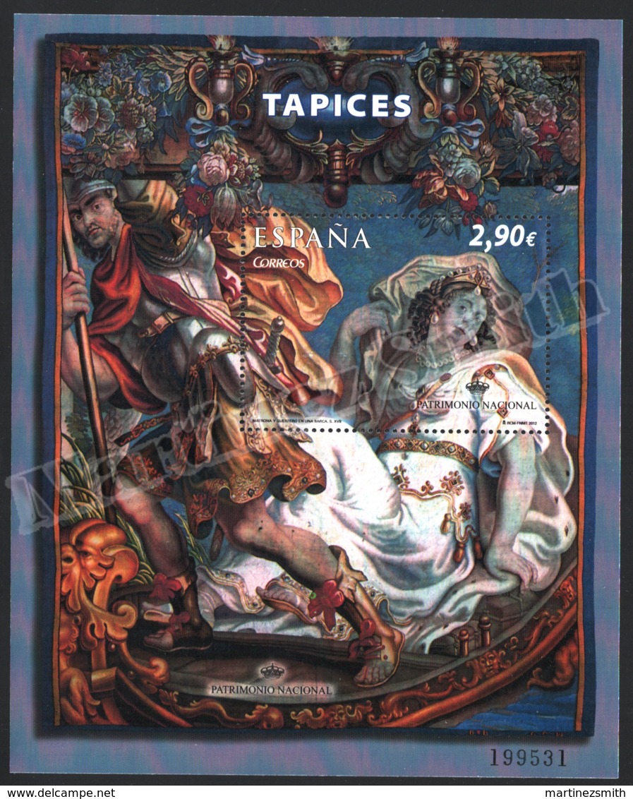 Spain - Espagne 2012 Yvert 4384, National Heritage, Tapestry - Miniature Sheet - MNH - Nuevos