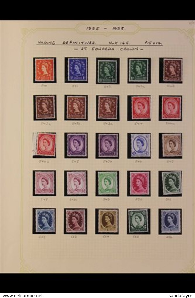 WILDINGS DEFINITIVES  1952-68 Fabulous Comprehensive Collection Of Mostly Never Hinged Mint And Very Fine Used Complete  - Other & Unclassified