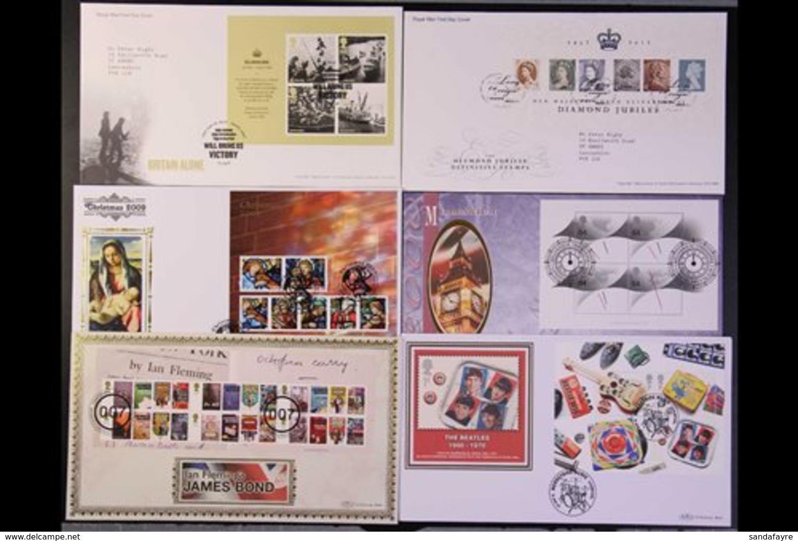 1978-2012 MINIATURE SHEET FDC'S  Very Fine All Different Collection Of Royal Mail And "Benham" Limited Edition Covers, W - FDC