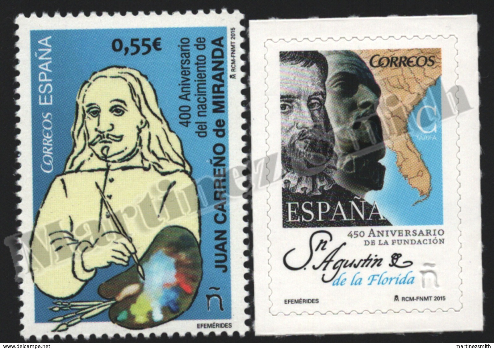 Spain - Espagne 2015 Yvert 4706-07, Centenary Of The Birth Of Painter Juan Carreño De Miranda - MNH - Nuevos