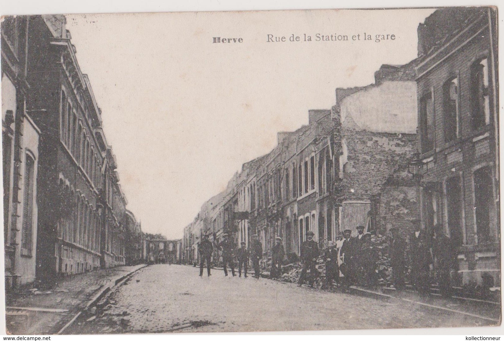 HERVE -RUE DE LA STATION ET LA GARE - Herve