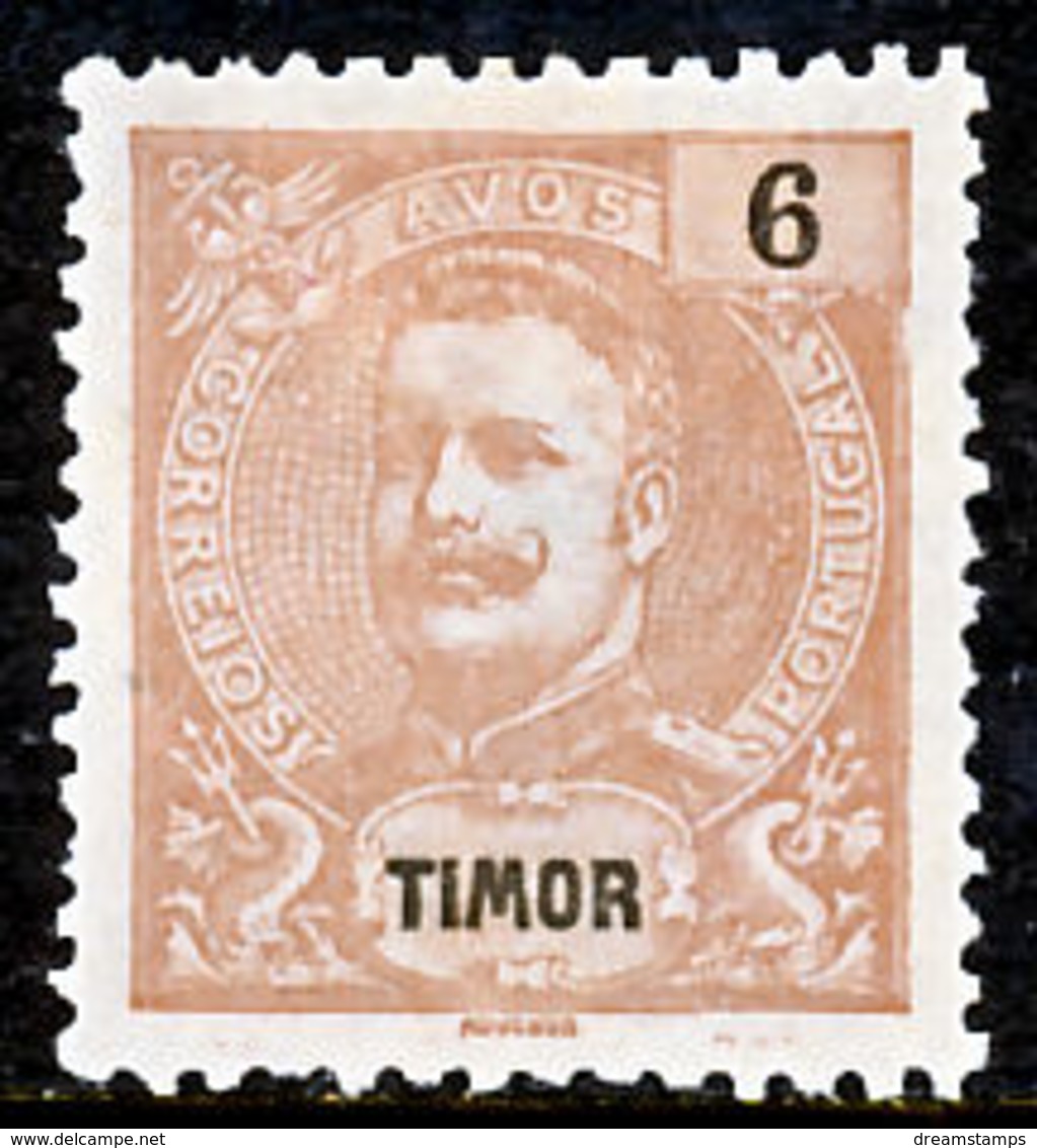 !										■■■■■ds■■ Timor 1903 AF#101(*) Mouchon New Values 6 Avos (x3049) - Timor