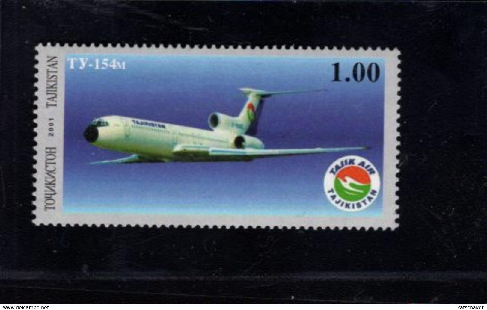 739912049  POSTFRIS MINT NEVER HINGED POSTFRISCH EINWANDFREI  SCOTT 176 TRANSPORTATION TU-154M AIRPLANE - Tadschikistan