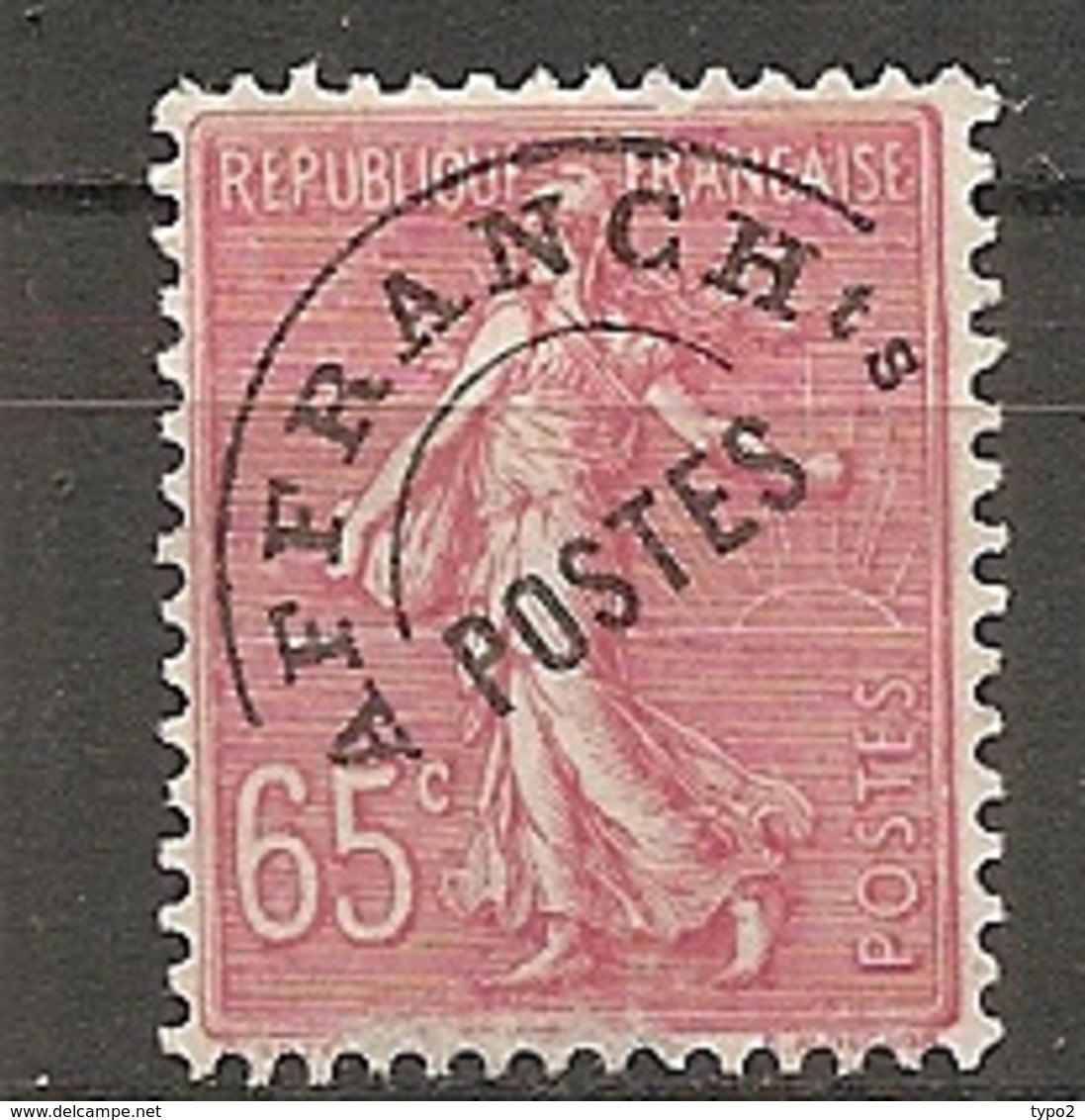 PREO Yv. N° 48  (o)  65c  Type P  Type Semeuse Lignée   Cote  5 Euro BE  2 Scans - 1893-1947